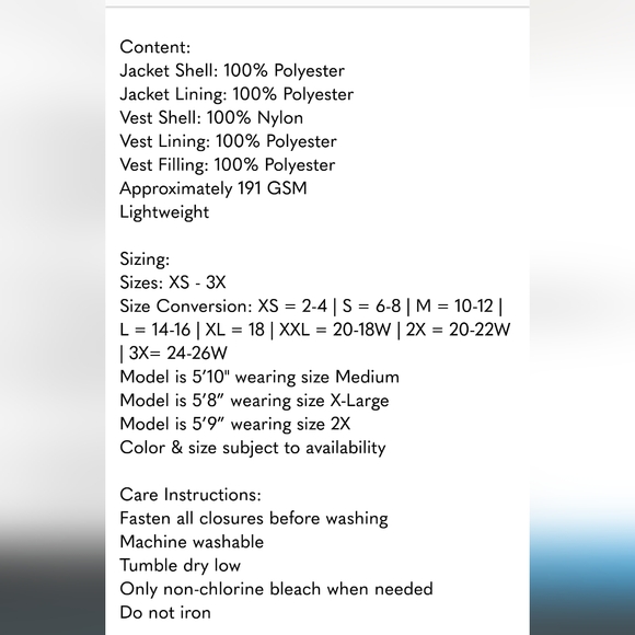 Lands' End  Ladies' 3-in-1 Systems Rain System Vest-Jacket nwt - Picture 11 of 11